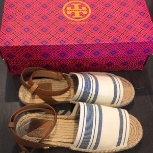 Authentic Tory Burch espadrilles NEW IN BOX $69!